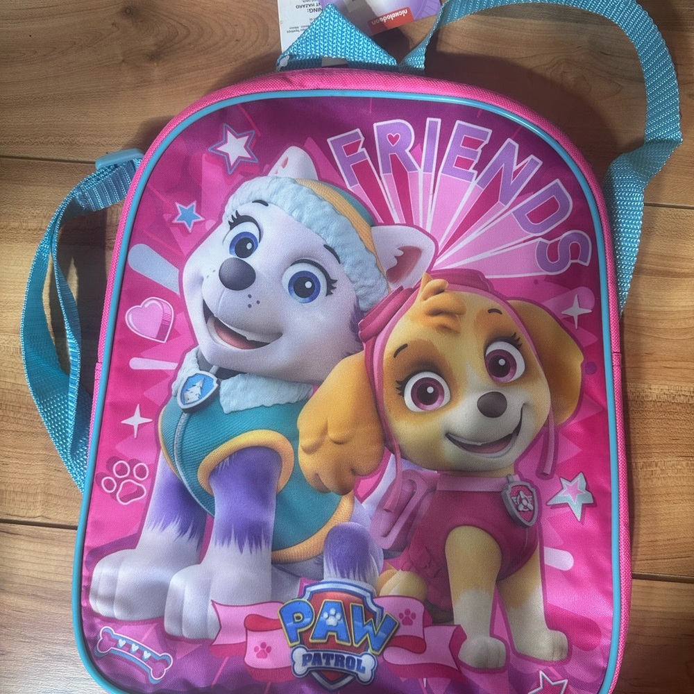 Nickelodeon Pink and Blue Paw Patrol Friends Bag